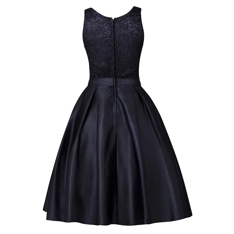 A-line Cheap Zipper Up Cocktail Party Graduation Dress