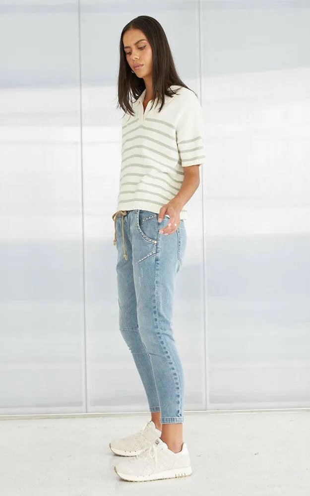 Active Pearl Embellished Jeans