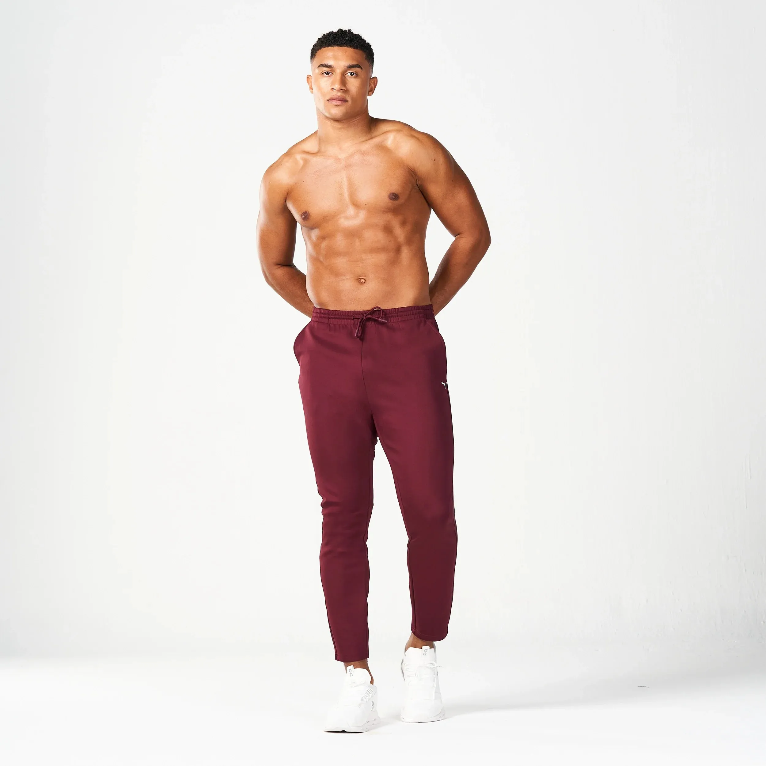 Active Tapered Pants - Burgundy