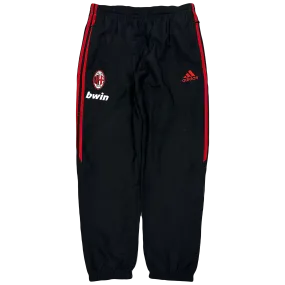 Adidas AC Milan 2008/09 Bain Tracksuit Bottoms In Black & Red ( M )