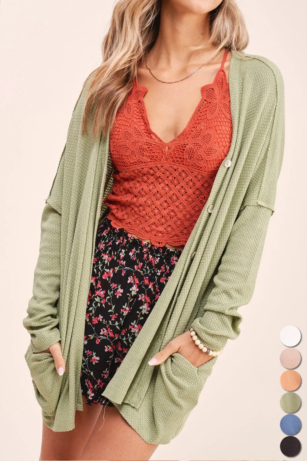 aire moss cardigan