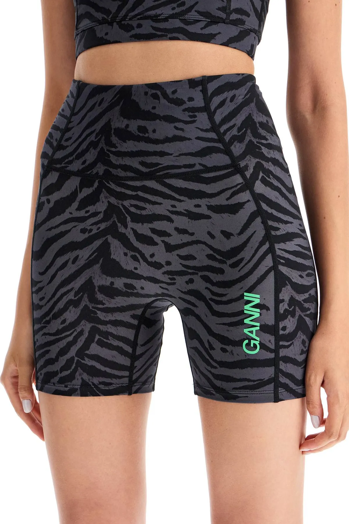 animal print sports shorts