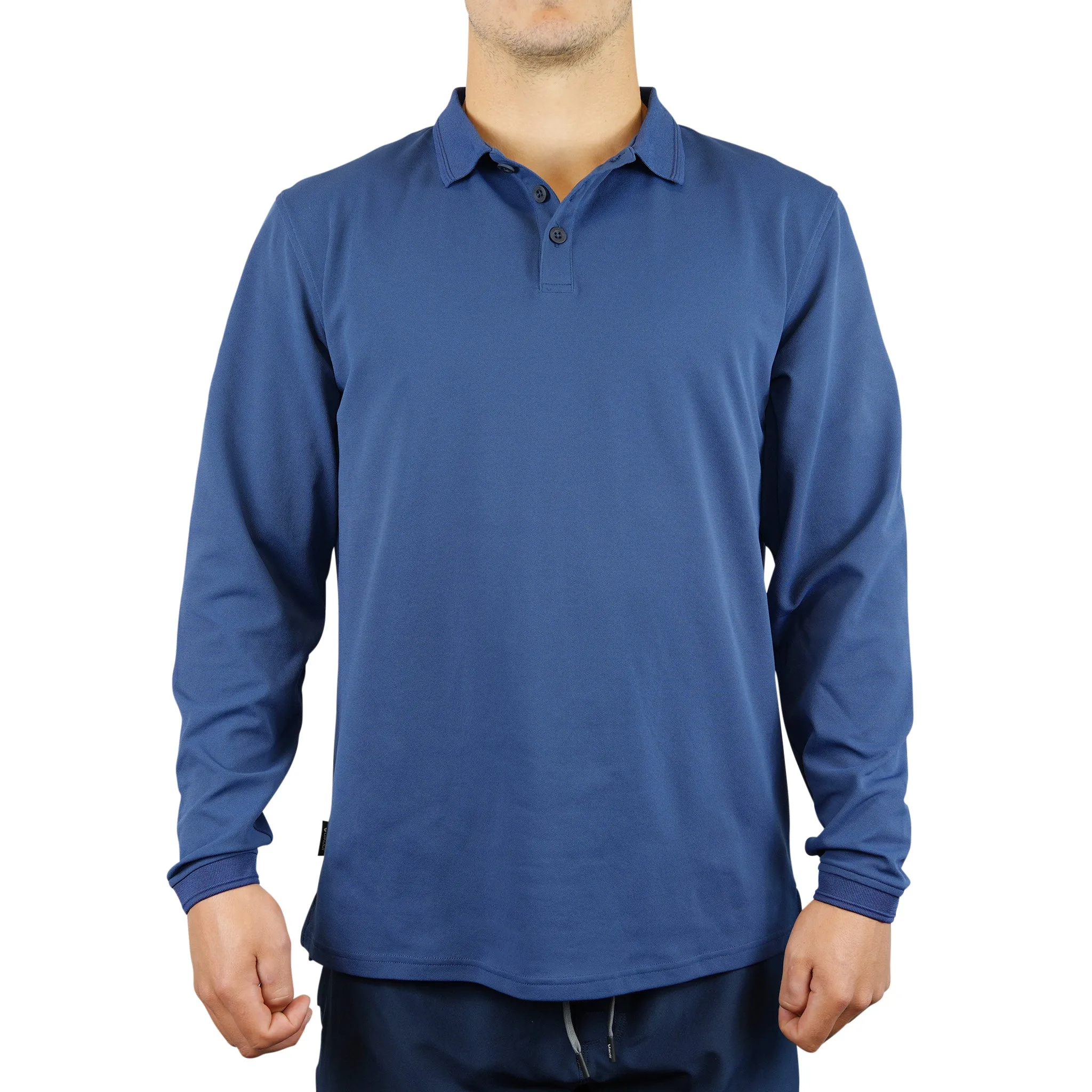 Antibes Long Sleeve Polo - Navy