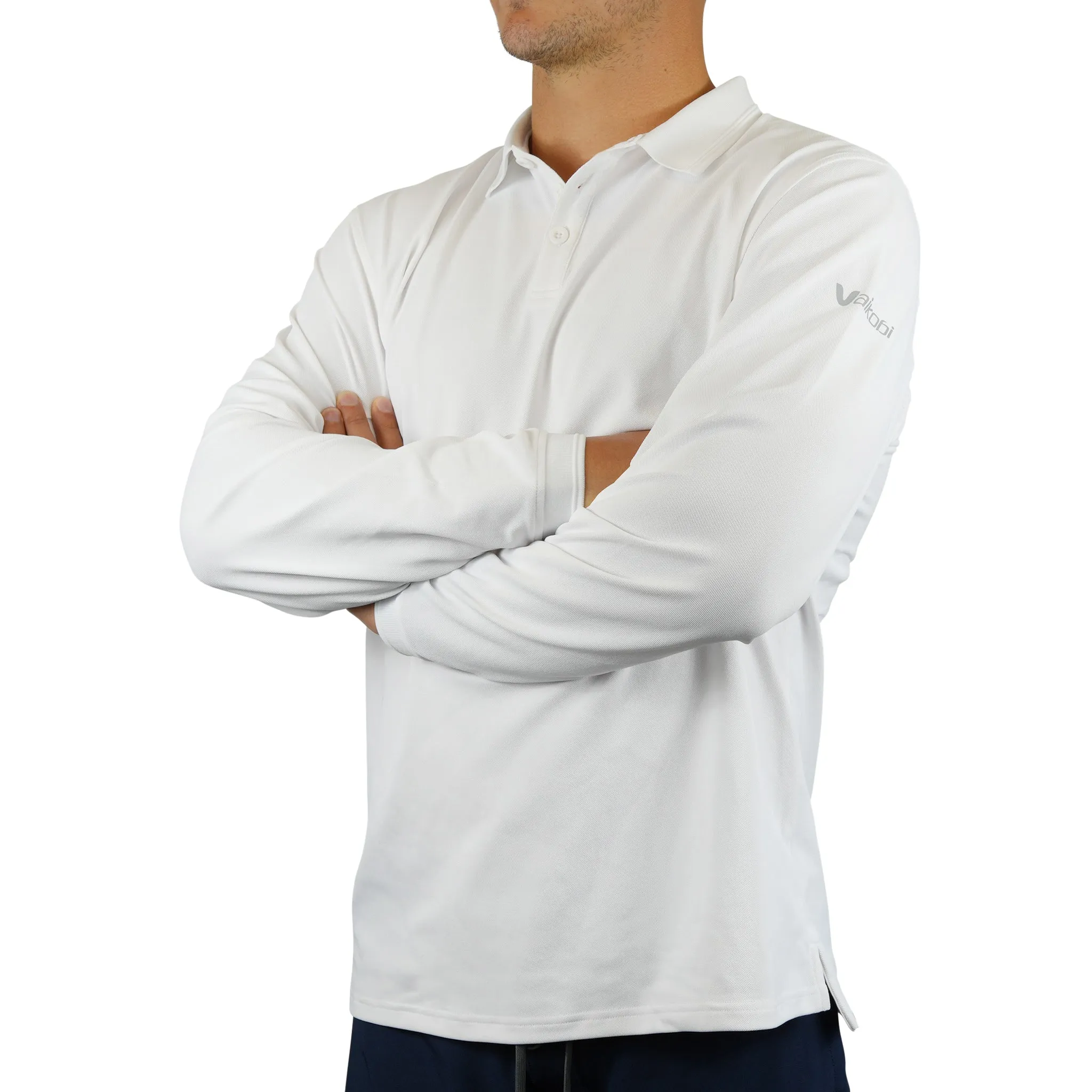 Antibes Long Sleeve Polo - White