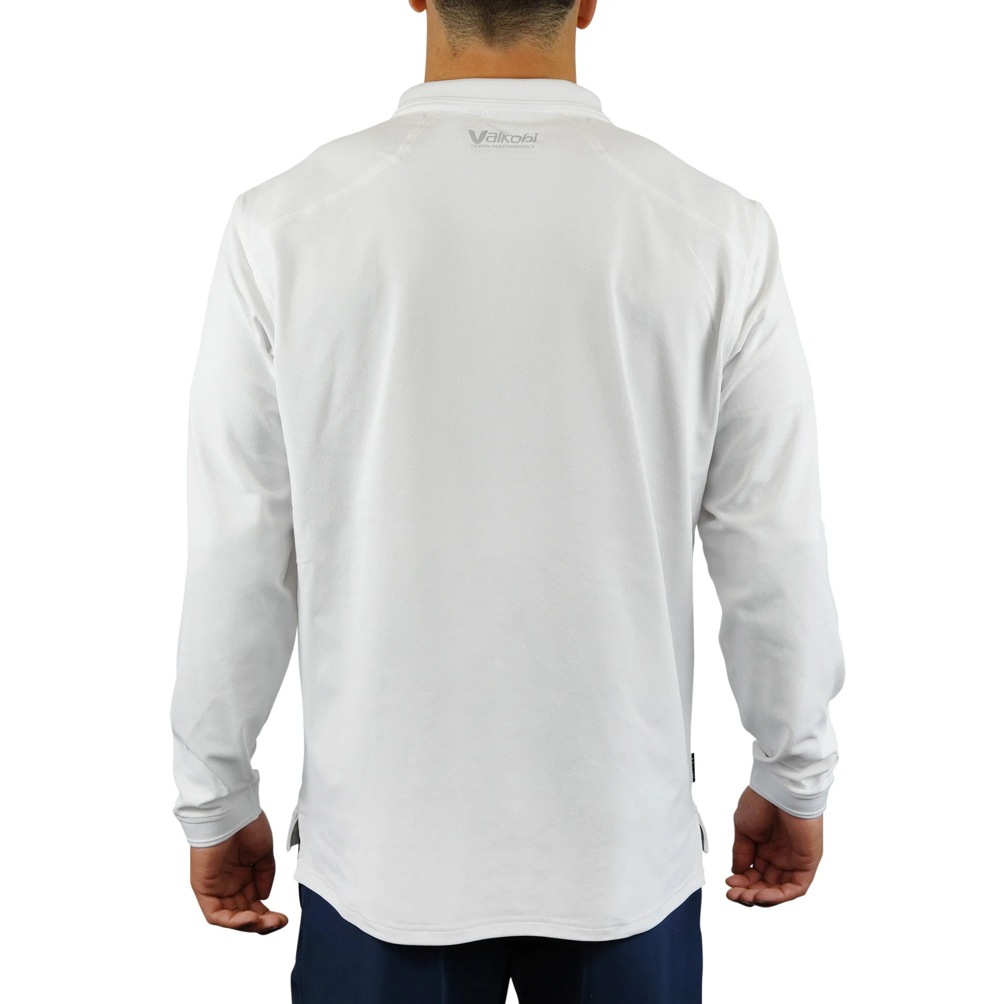 Antibes Long Sleeve Polo - White