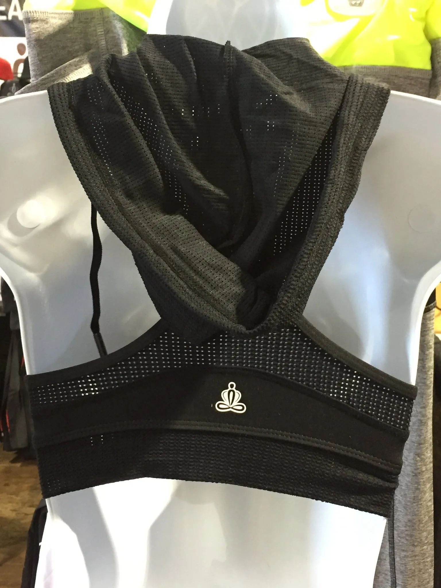 Battle hoodie Sports bra Black