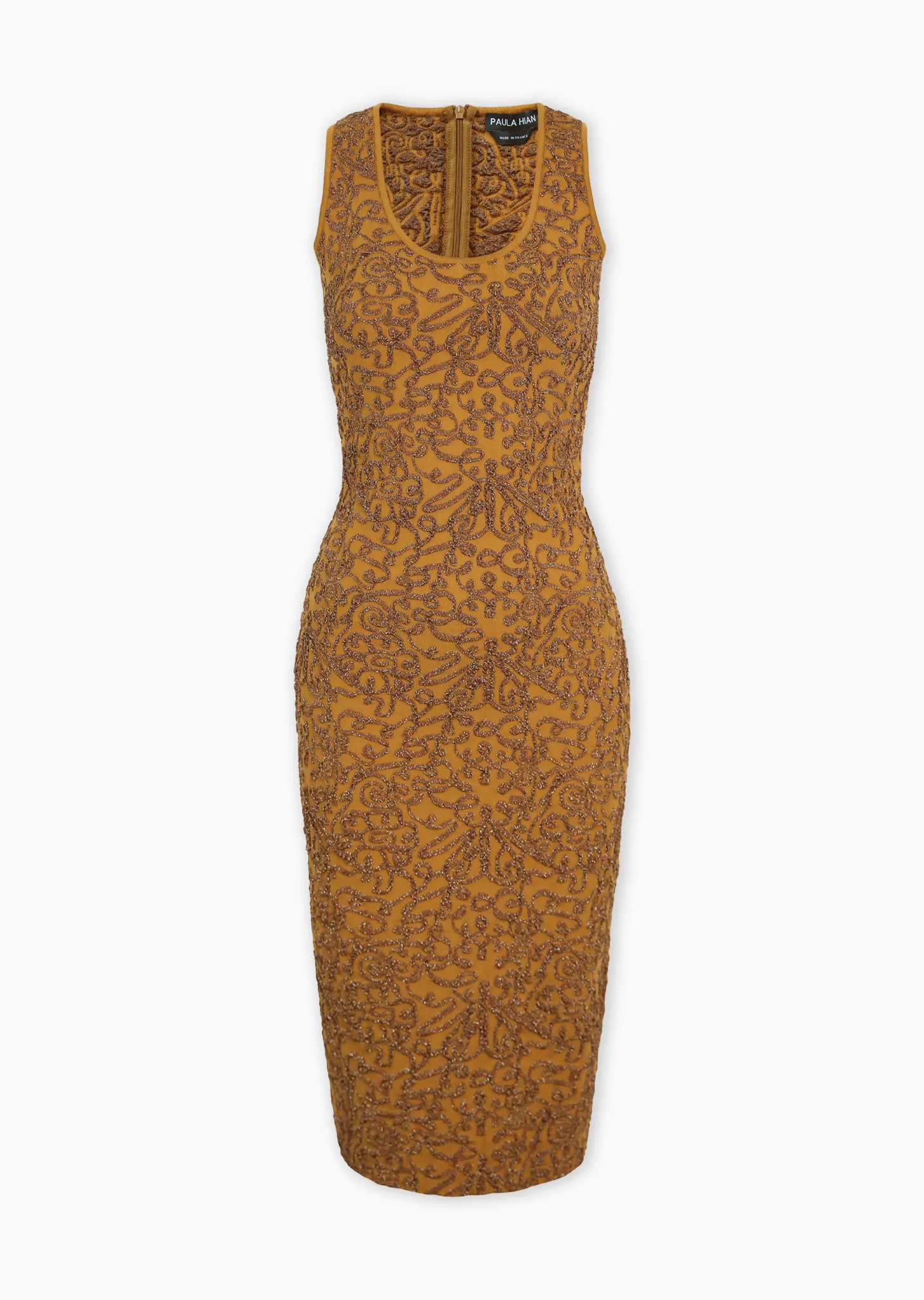 Beatrix – Metallic Textured Brocade Pencil Dress