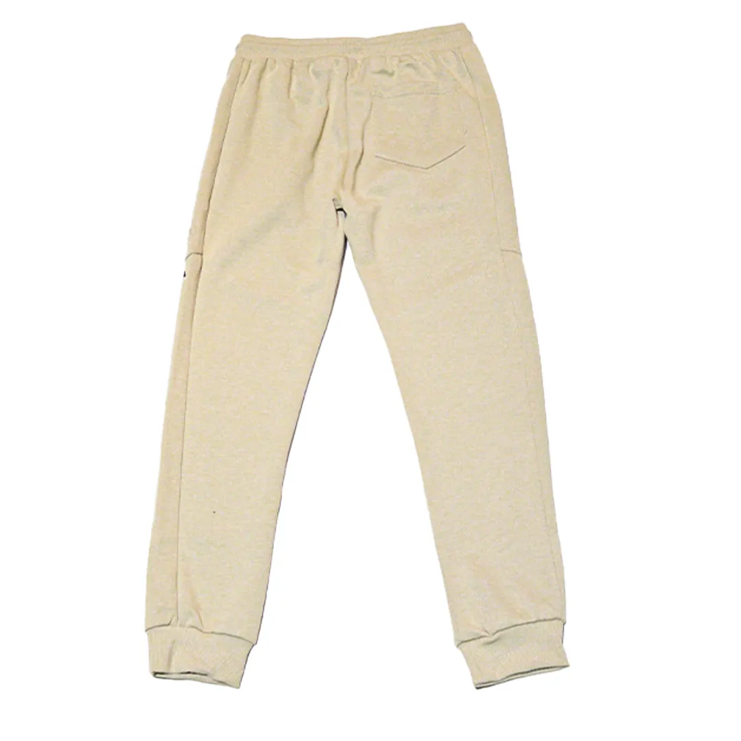 Beige Emboss Active Pants