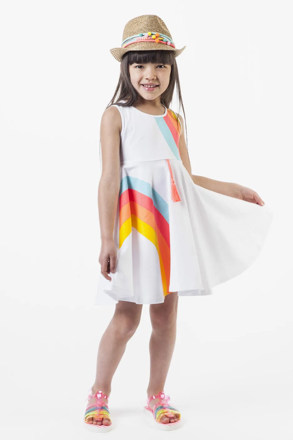 Billieblush Rainbow Girls Dress