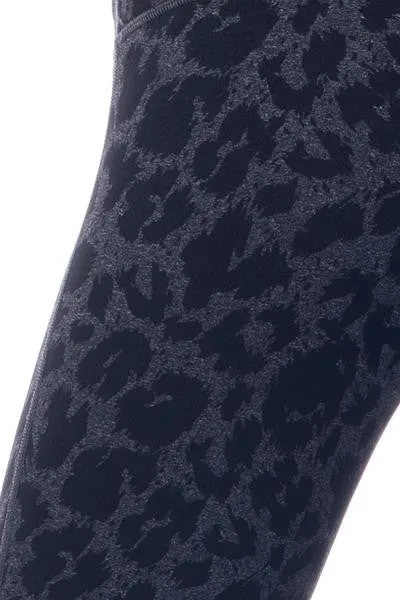 Black Leopard Crop Leggings