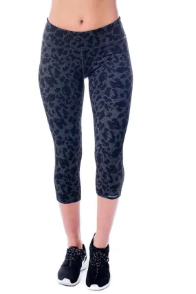 Black Leopard Crop Leggings