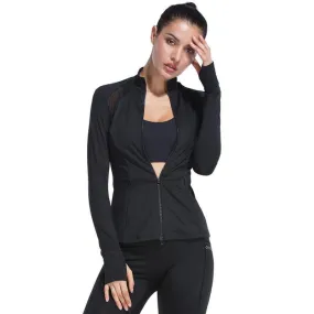 Black Zip-up Active Jacket