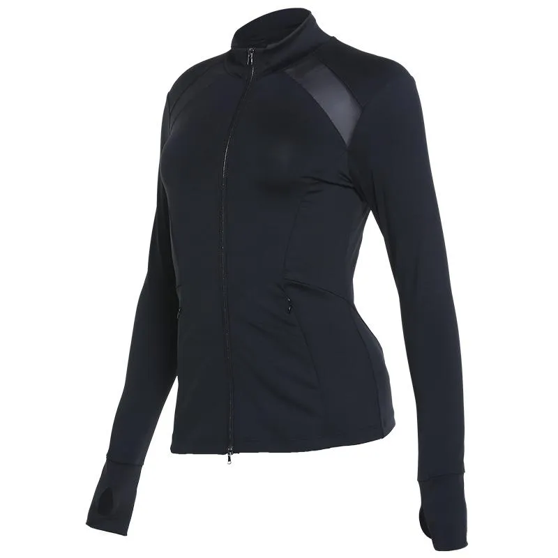 Black Zip-up Active Jacket