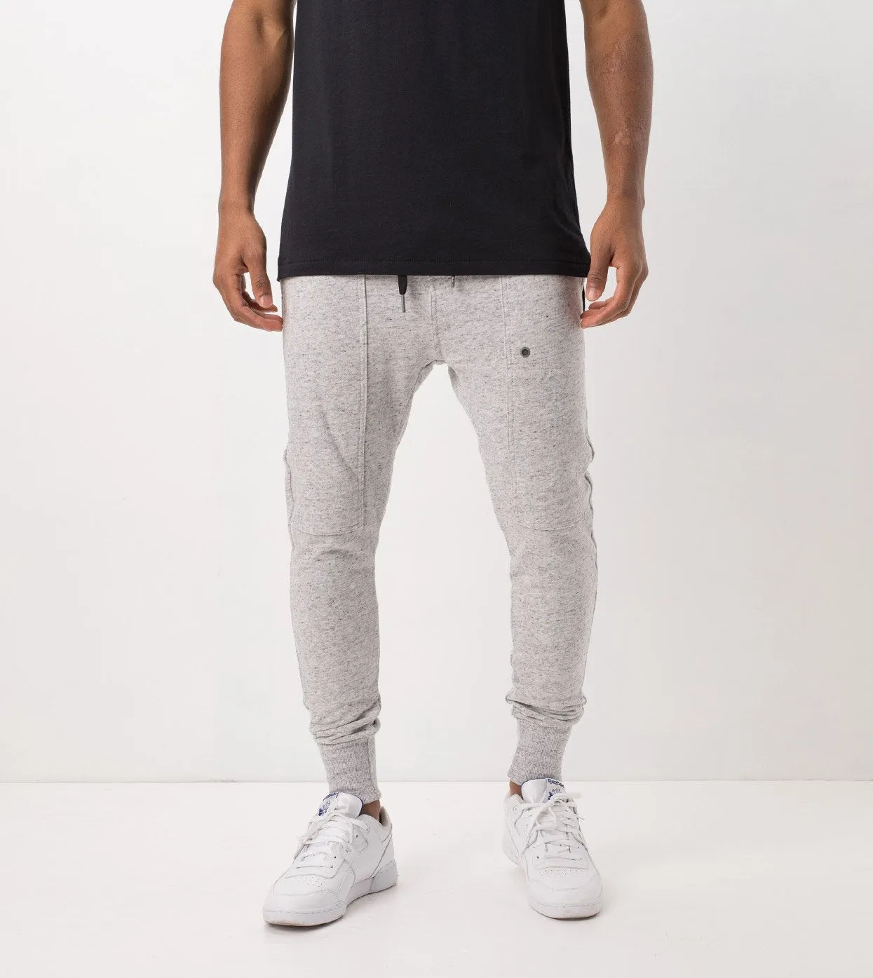 Blockshot Fleece Jogger Storm Marle