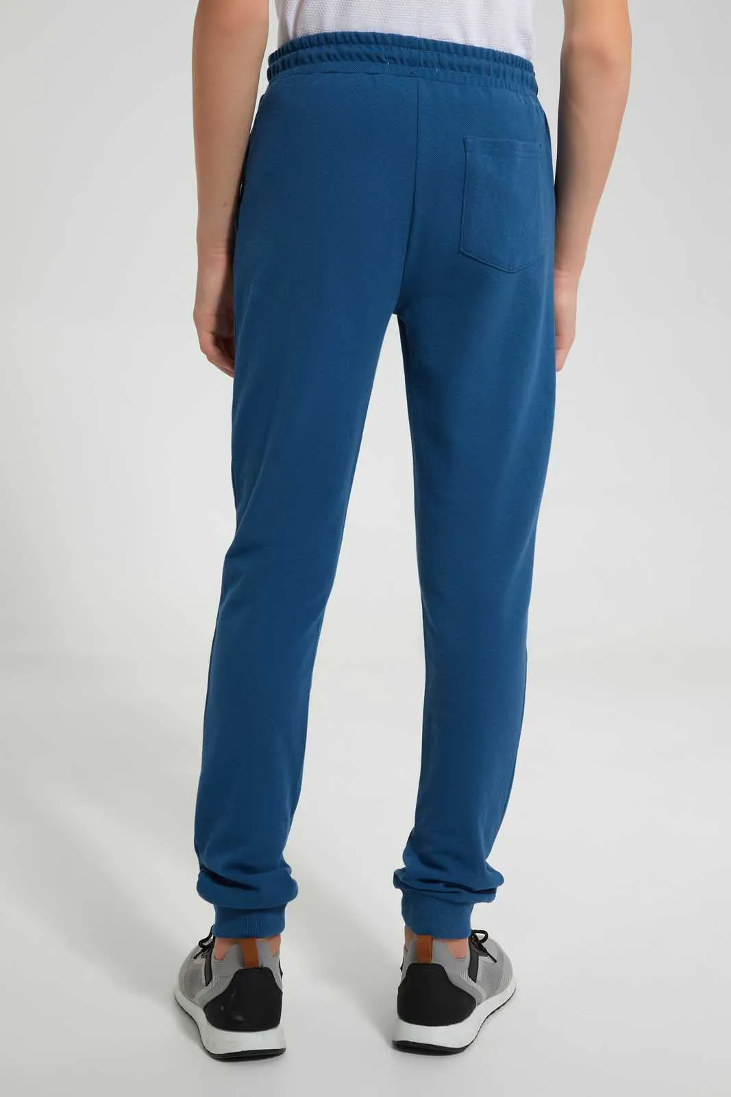 Blue Pique Active Pants