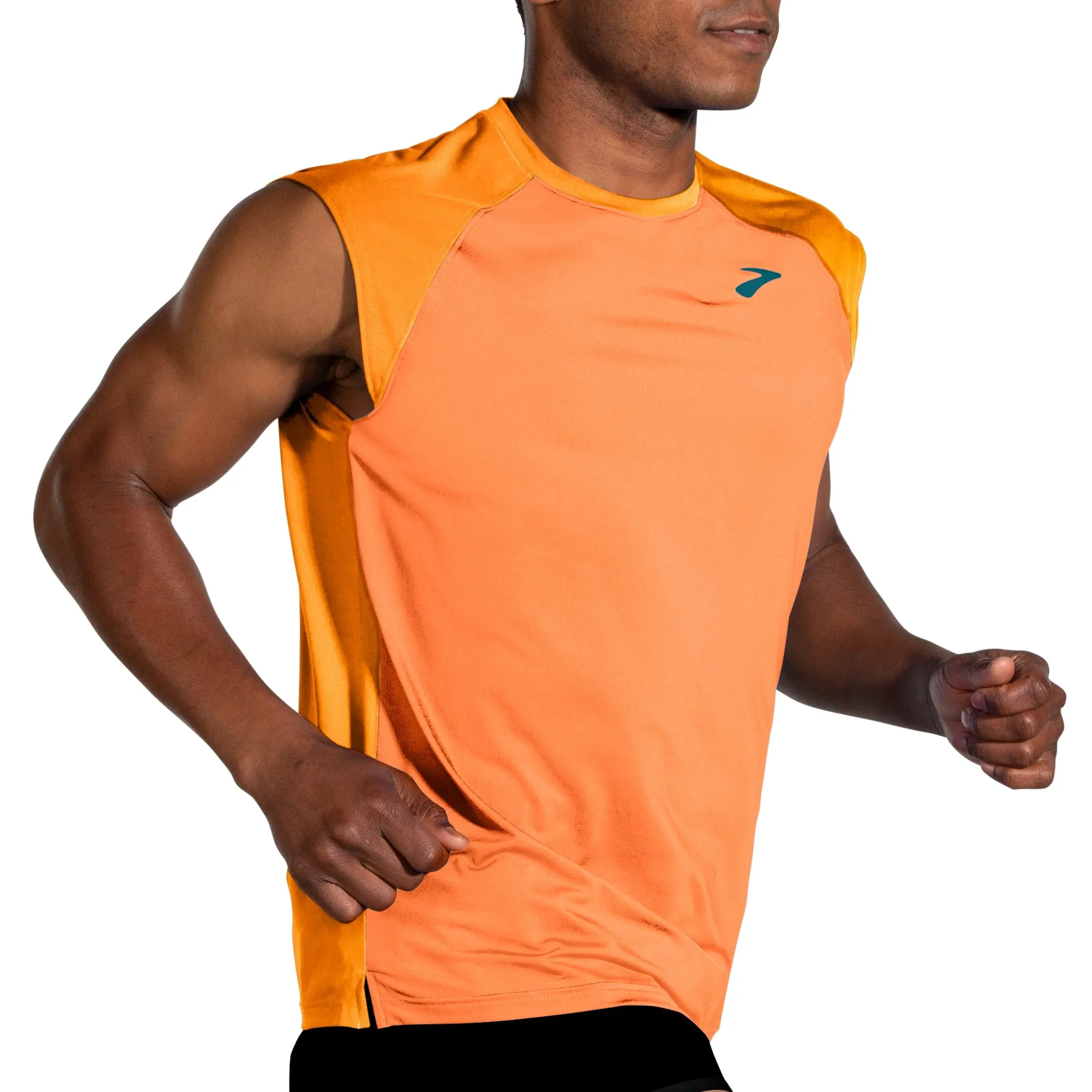 Brooks | Atmosphere Sleeveless 2.0 | Men's | Marigold/Sun Glow