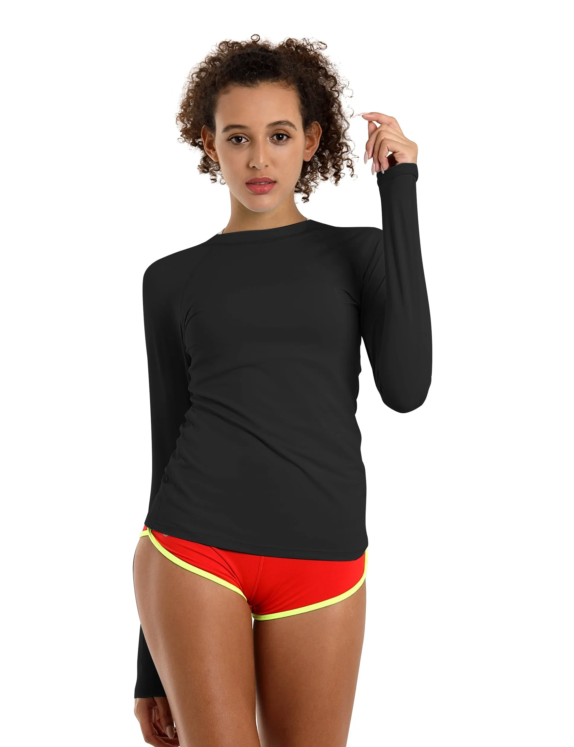 BUBBLELIME 84P/16S Long Sleeve Rashguard for Women_Running