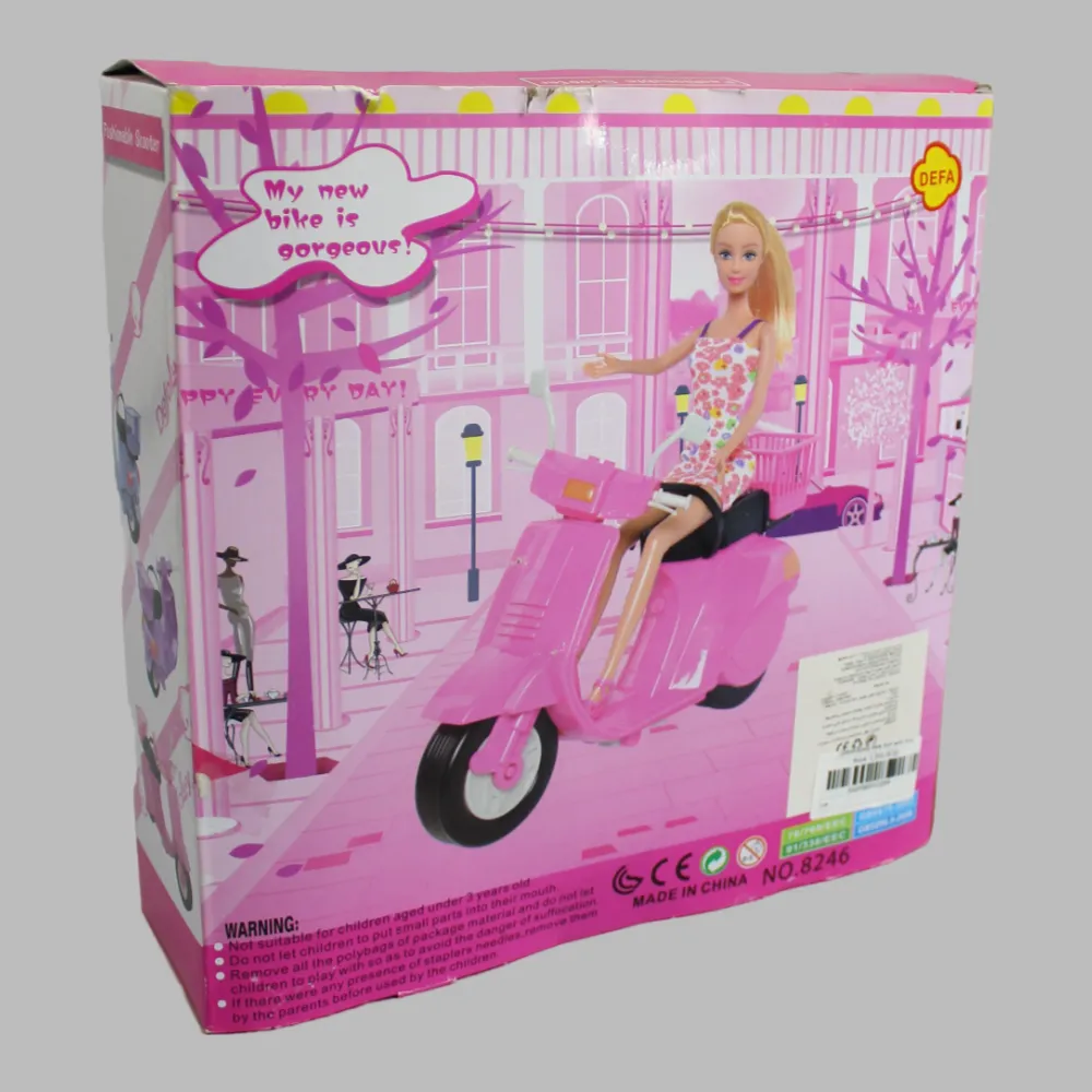 Defa Lucy Doll On A Scooter