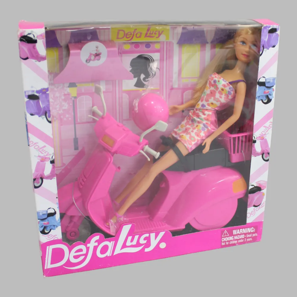 Defa Lucy Doll On A Scooter