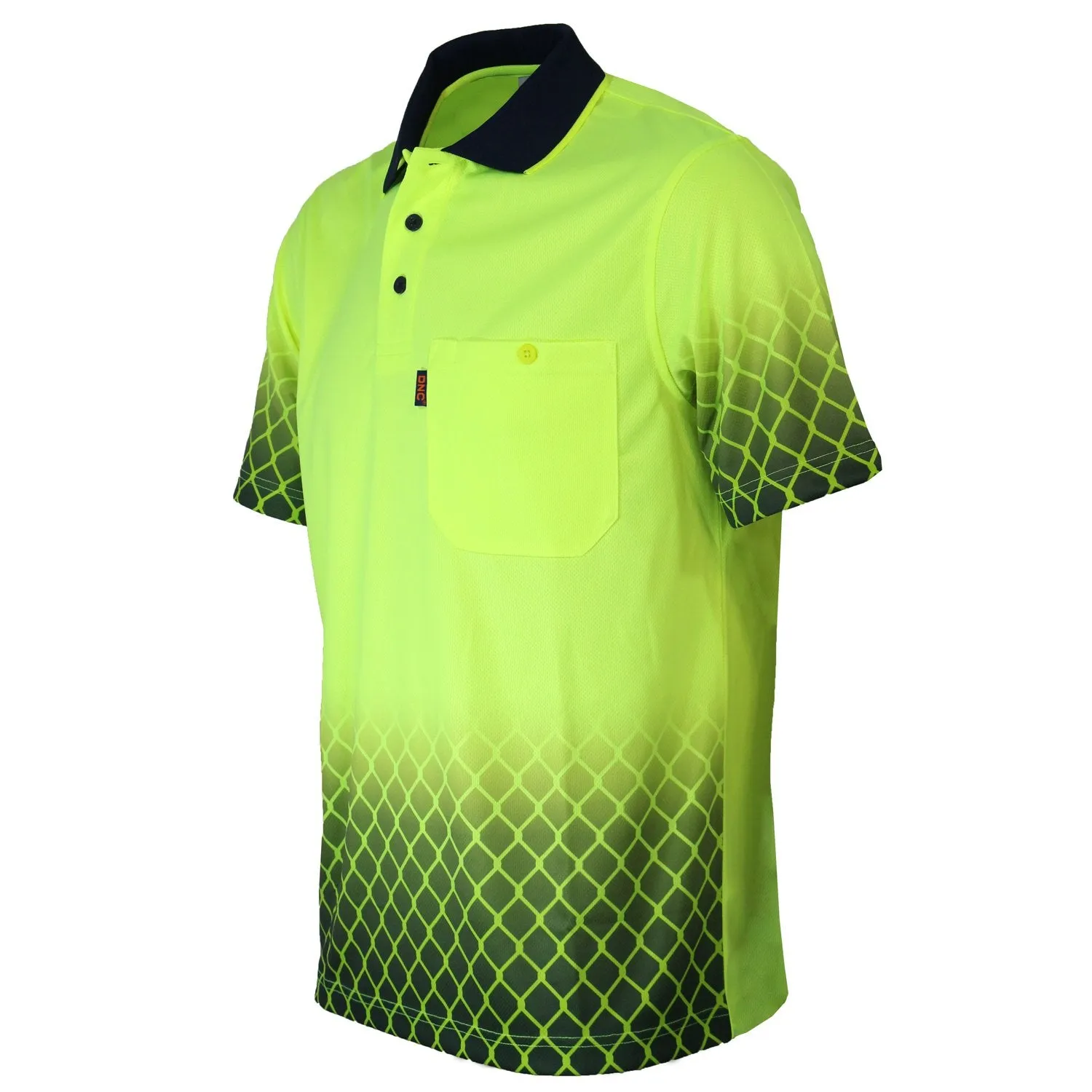 DNC Hi Vis Sublimated Metal Mesh Polo (3551)