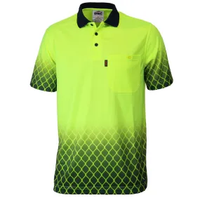 DNC Hi Vis Sublimated Metal Mesh Polo (3551)