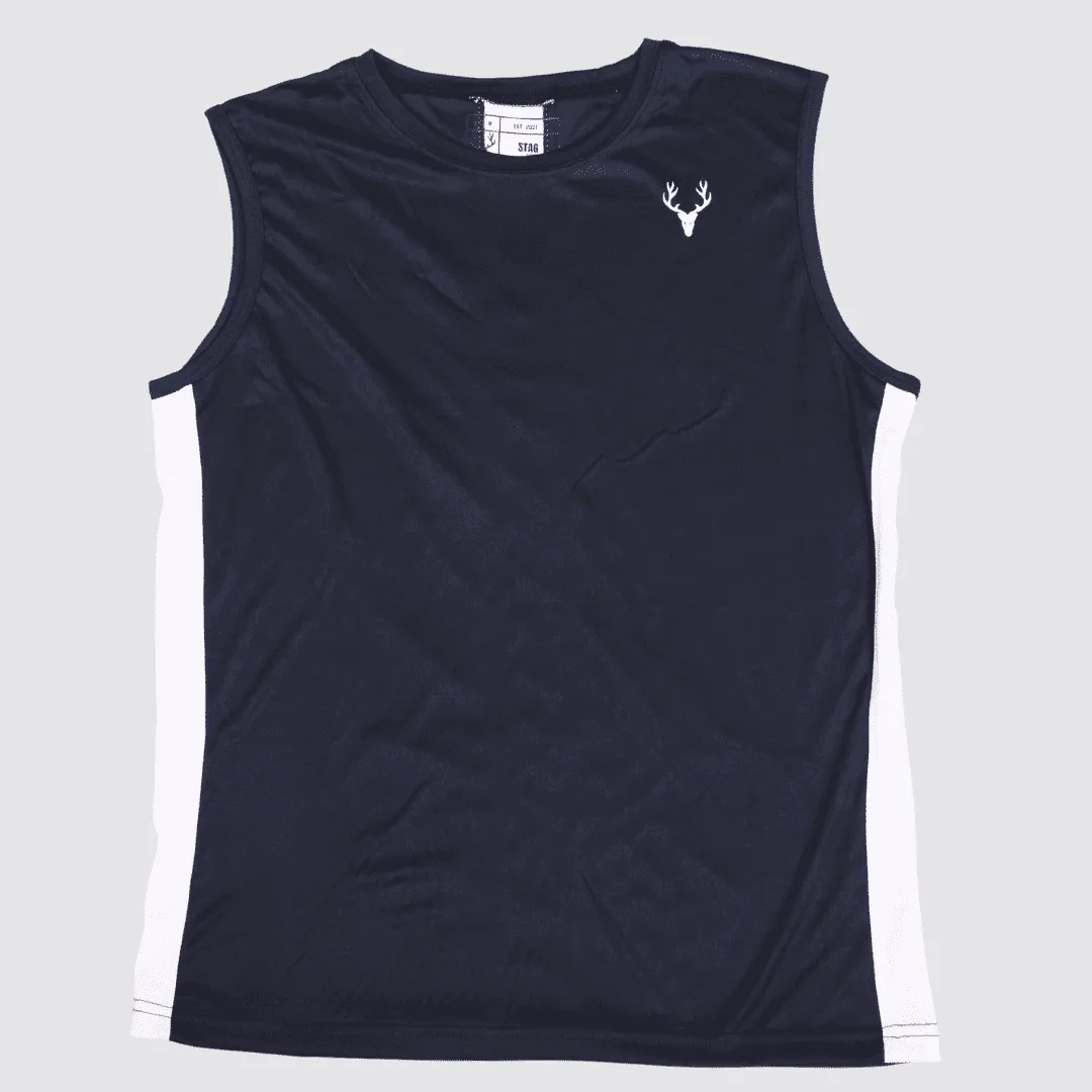 Dri-Fit Tanktop (NAVY BLUE & WHITE)