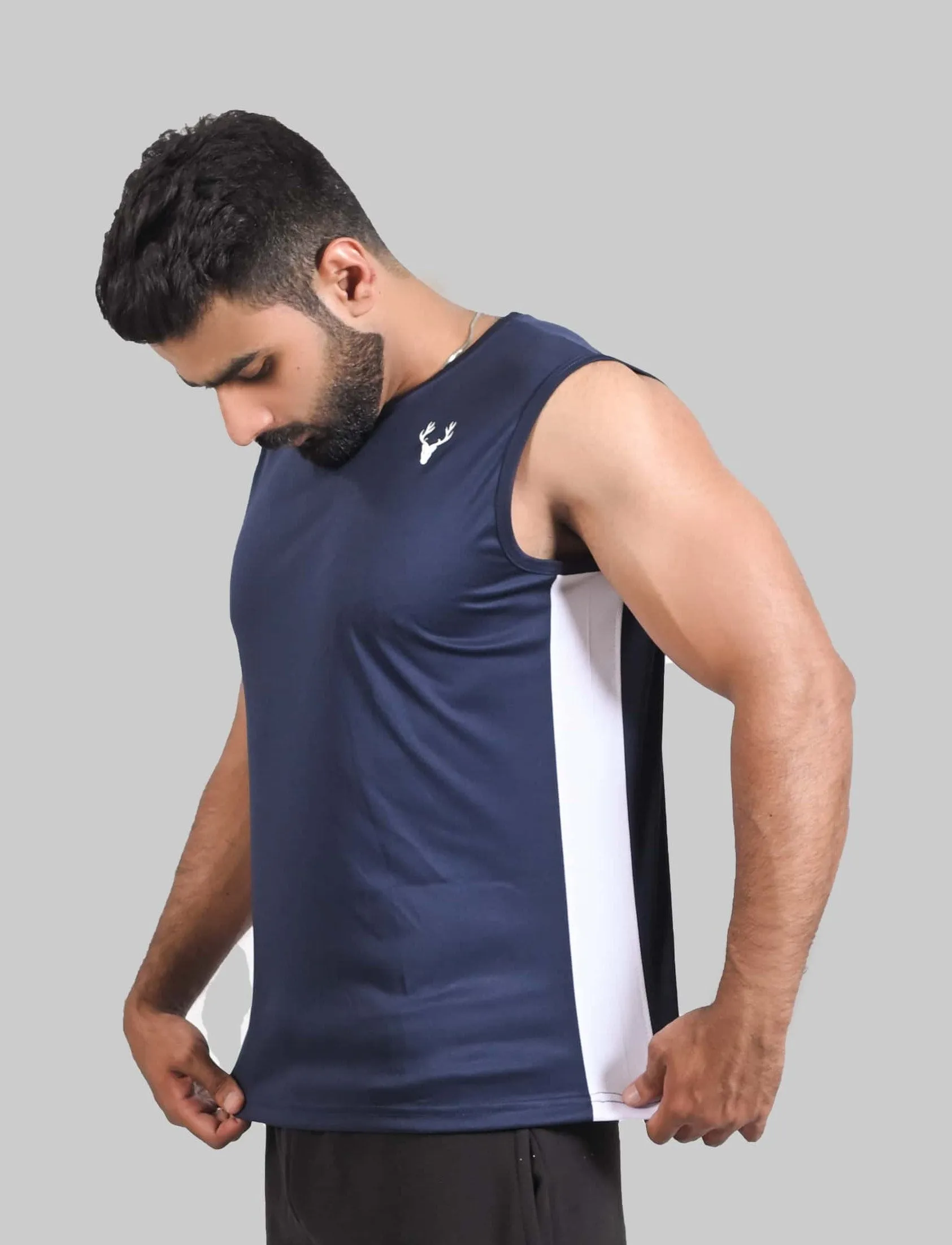 Dri-Fit Tanktop (NAVY BLUE & WHITE)