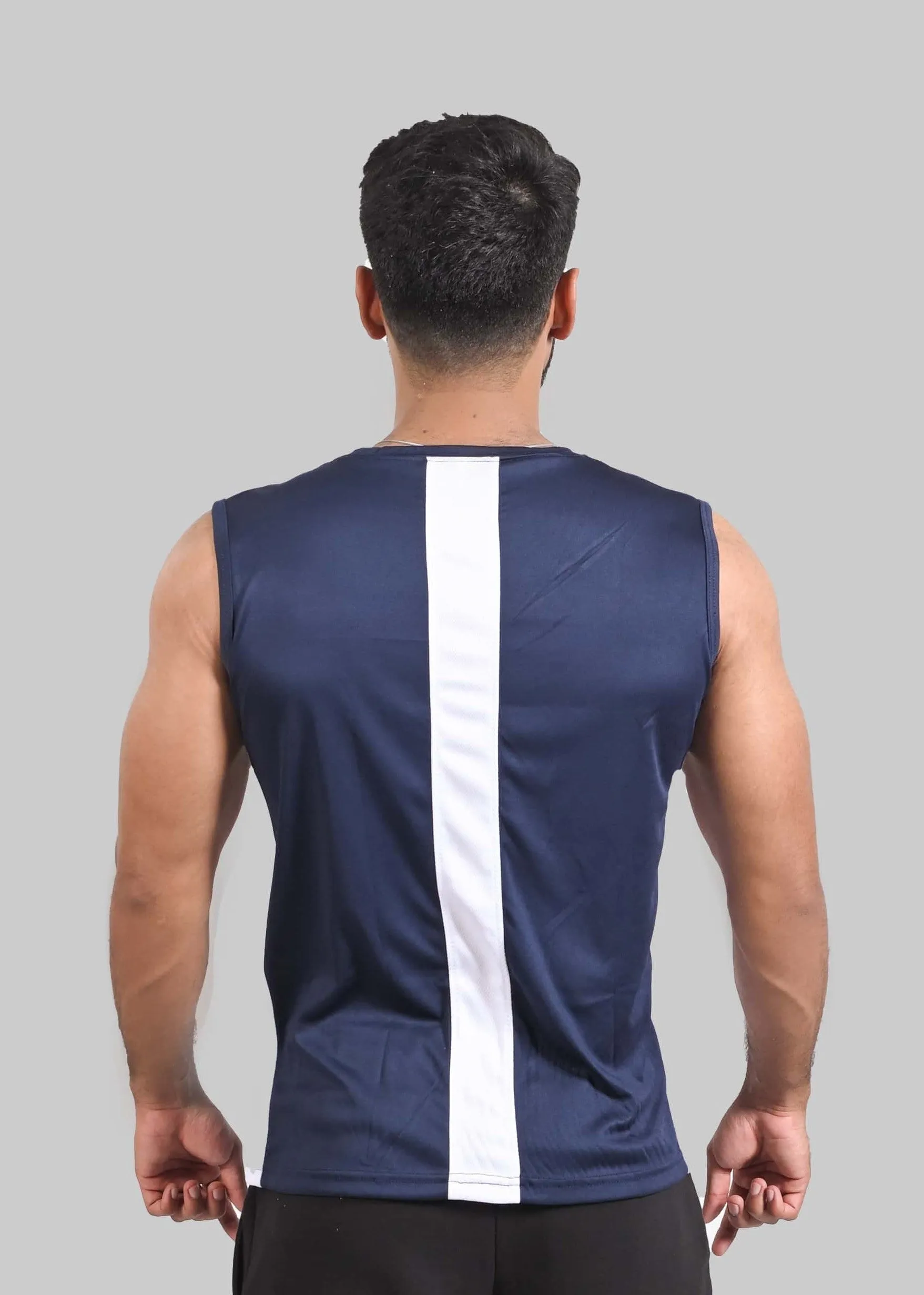 Dri-Fit Tanktop (NAVY BLUE & WHITE)