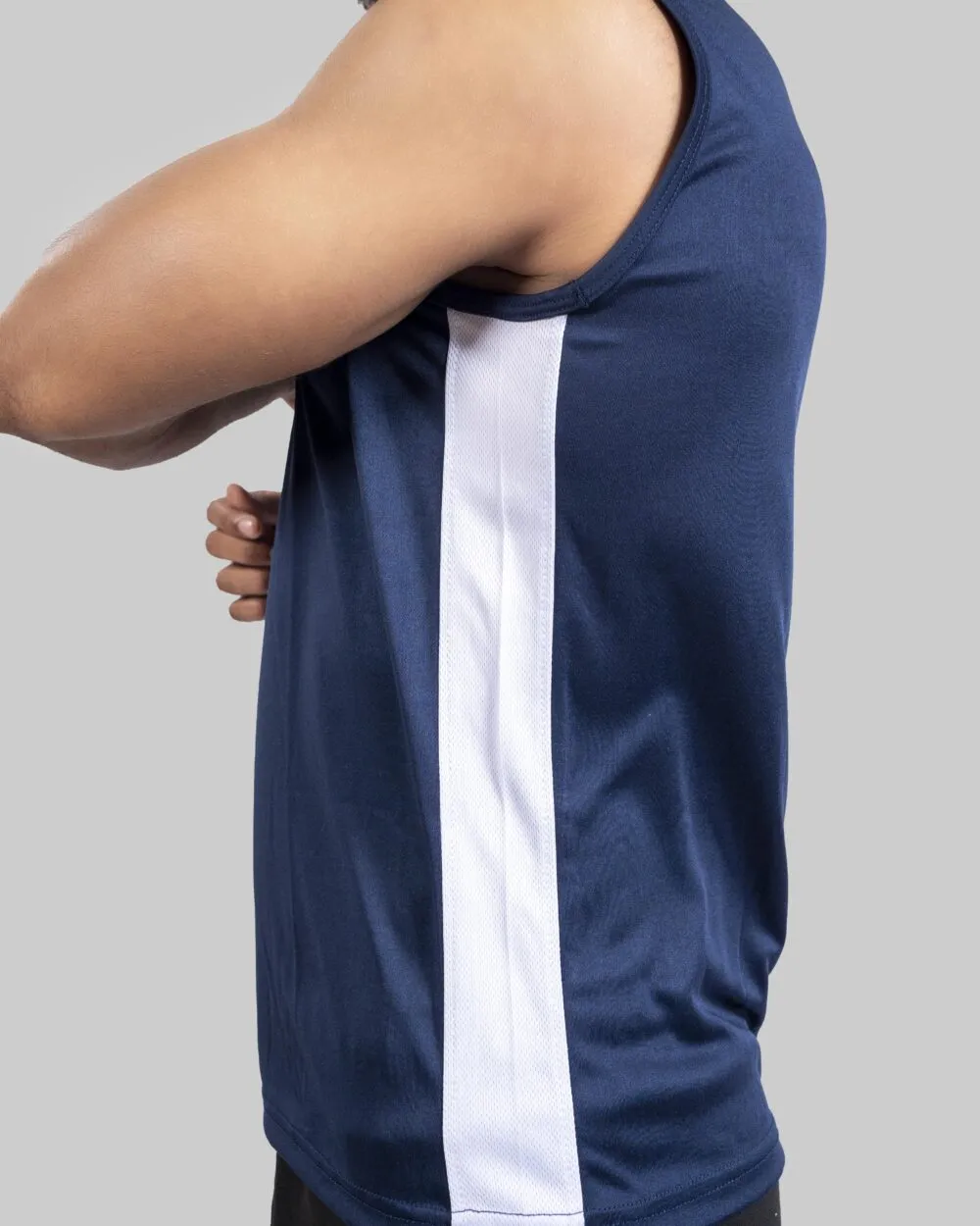 Dri-Fit Tanktop (NAVY BLUE & WHITE)