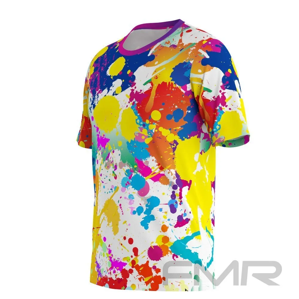 FMR Men's Color Spot Short Sleeve Running Shirt