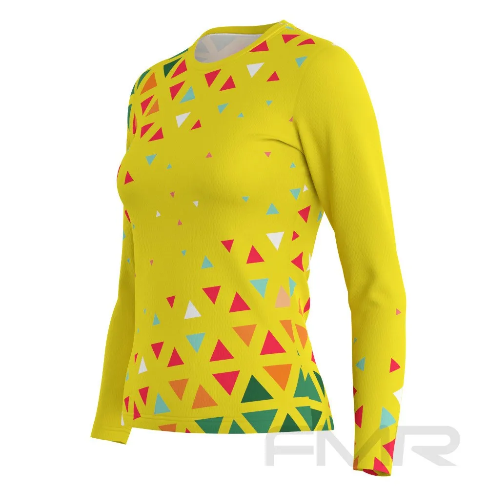 FMR Women's Triangle Technical Long Sleeve Running Shirt