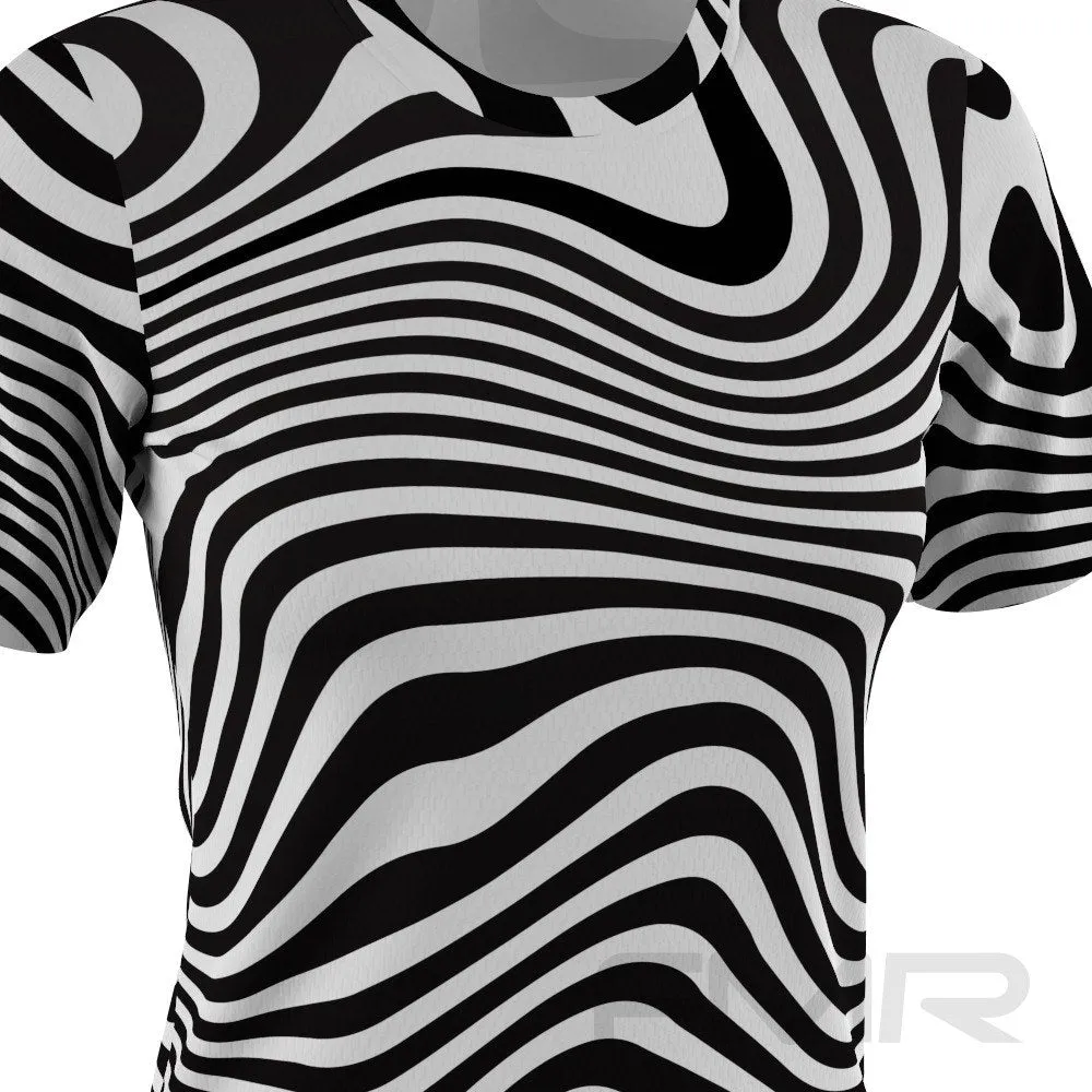 FMR Women's Zebra Short Sleeve Running Shirt