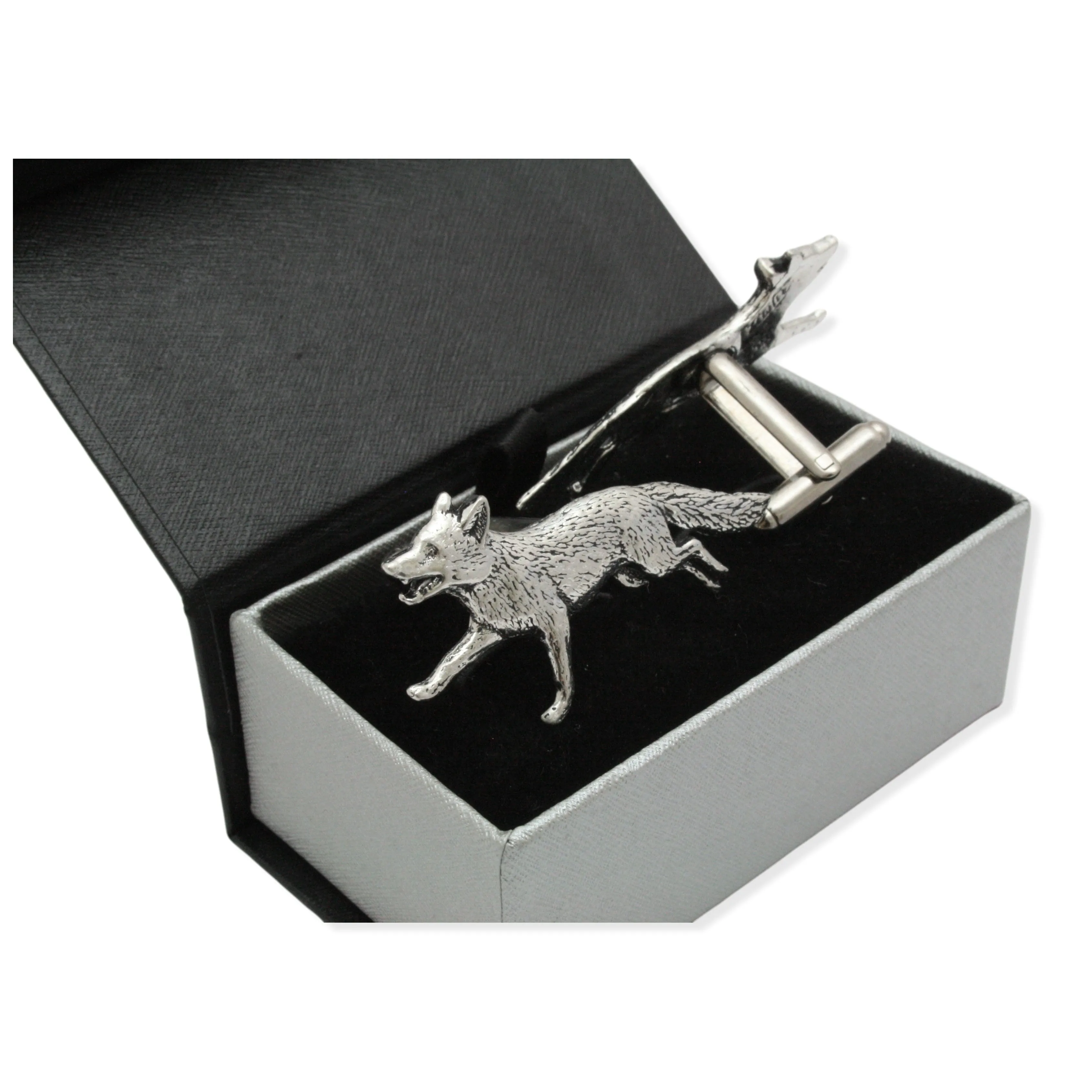 Fox Running Cufflinks with Gift Box