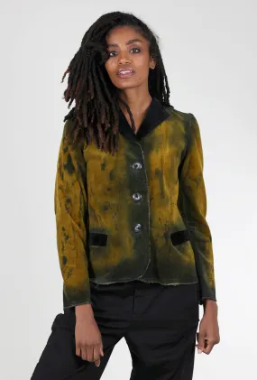 Hand-Dyed Rock Star Blazer, Ochre