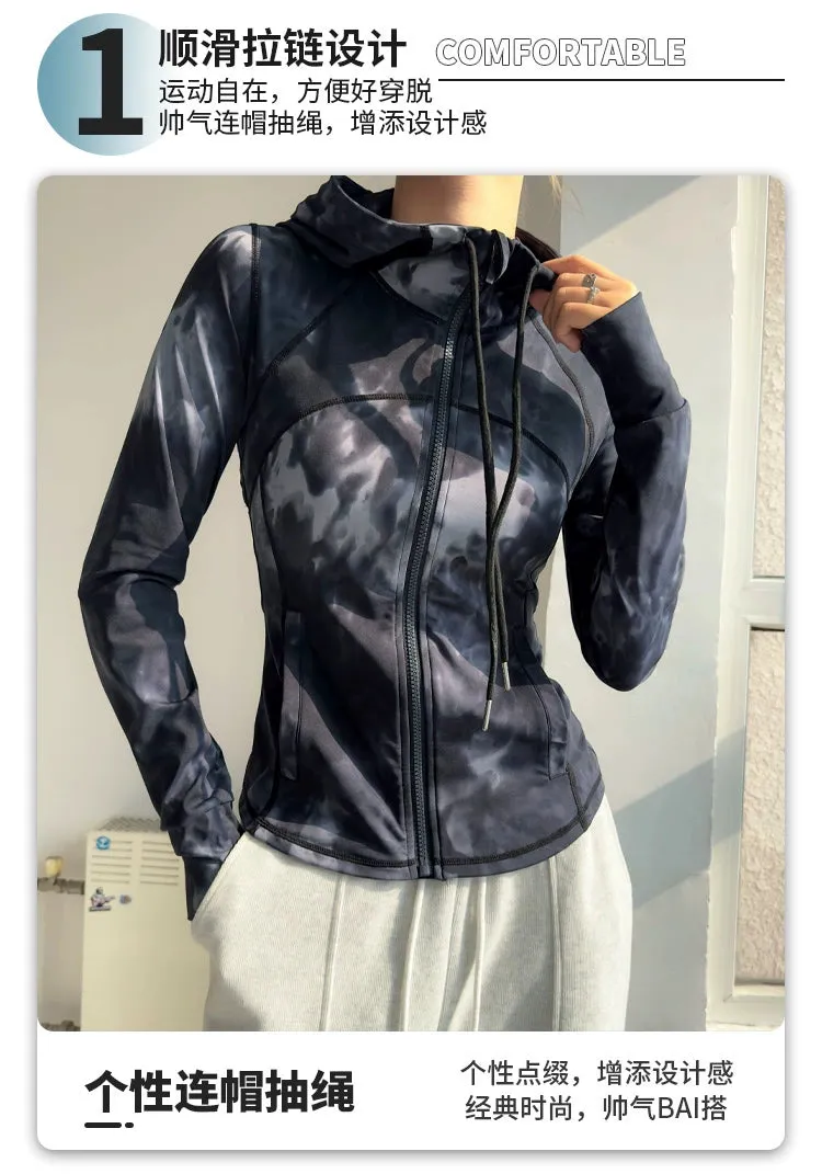 Hooded Slim Fit Running Long Sleeve Jackets