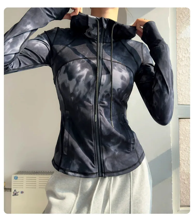 Hooded Slim Fit Running Long Sleeve Jackets