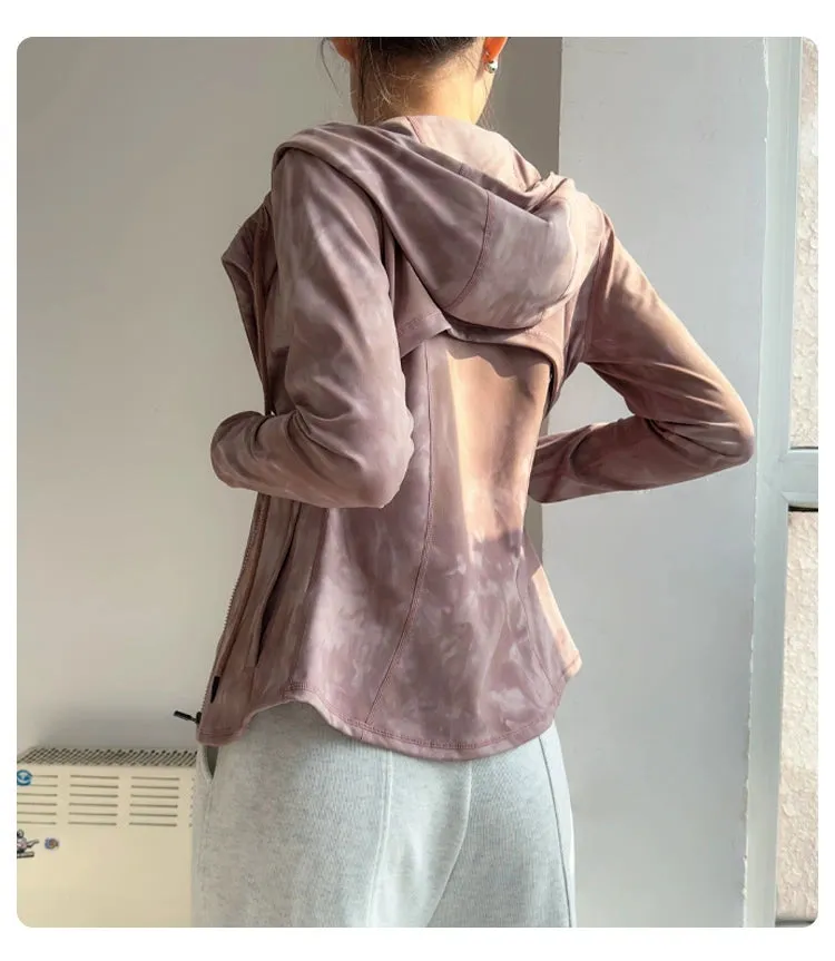 Hooded Slim Fit Running Long Sleeve Jackets