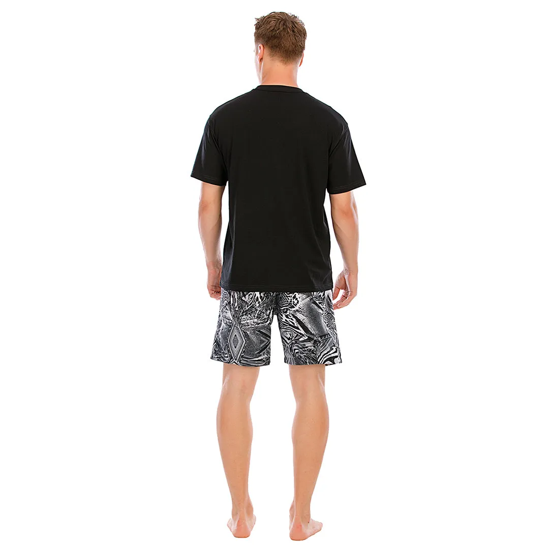 HUGE SPORTS Graphic UPF50  Mens Beach Board Shorts - Geo