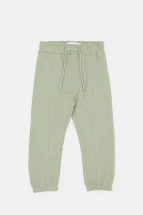 Infant Boys Mint Jacquard Active Pants