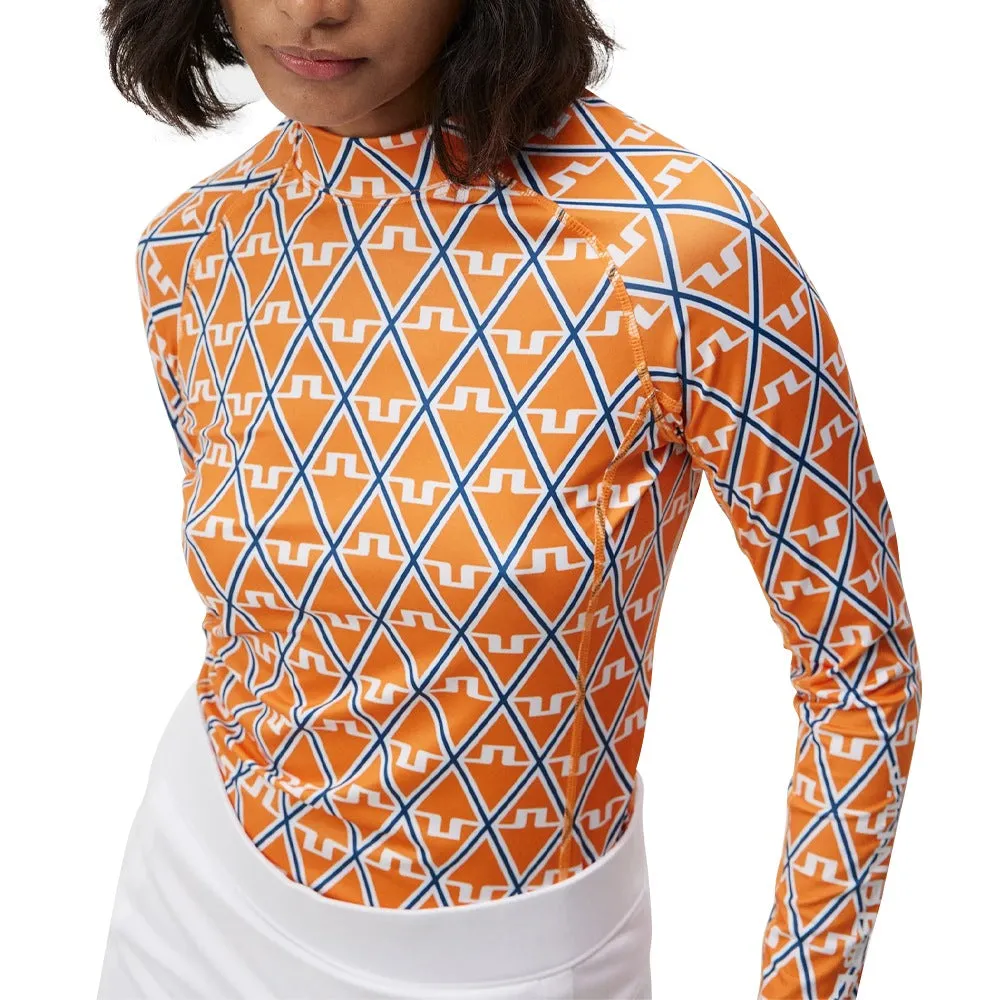 J.Lindeberg Asa Print Soft Compression Top Golf Baselayer 2023 Women