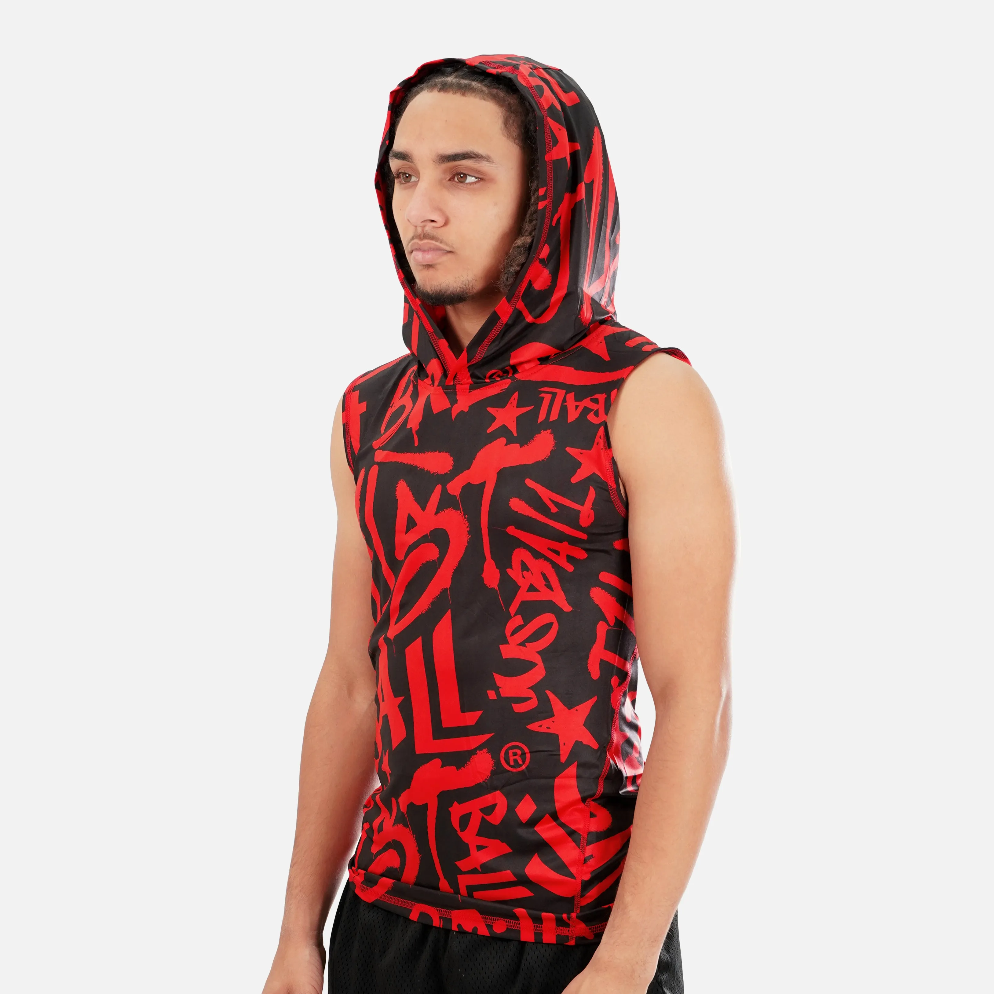 Just Ball Sleeveless Compression Hoodie