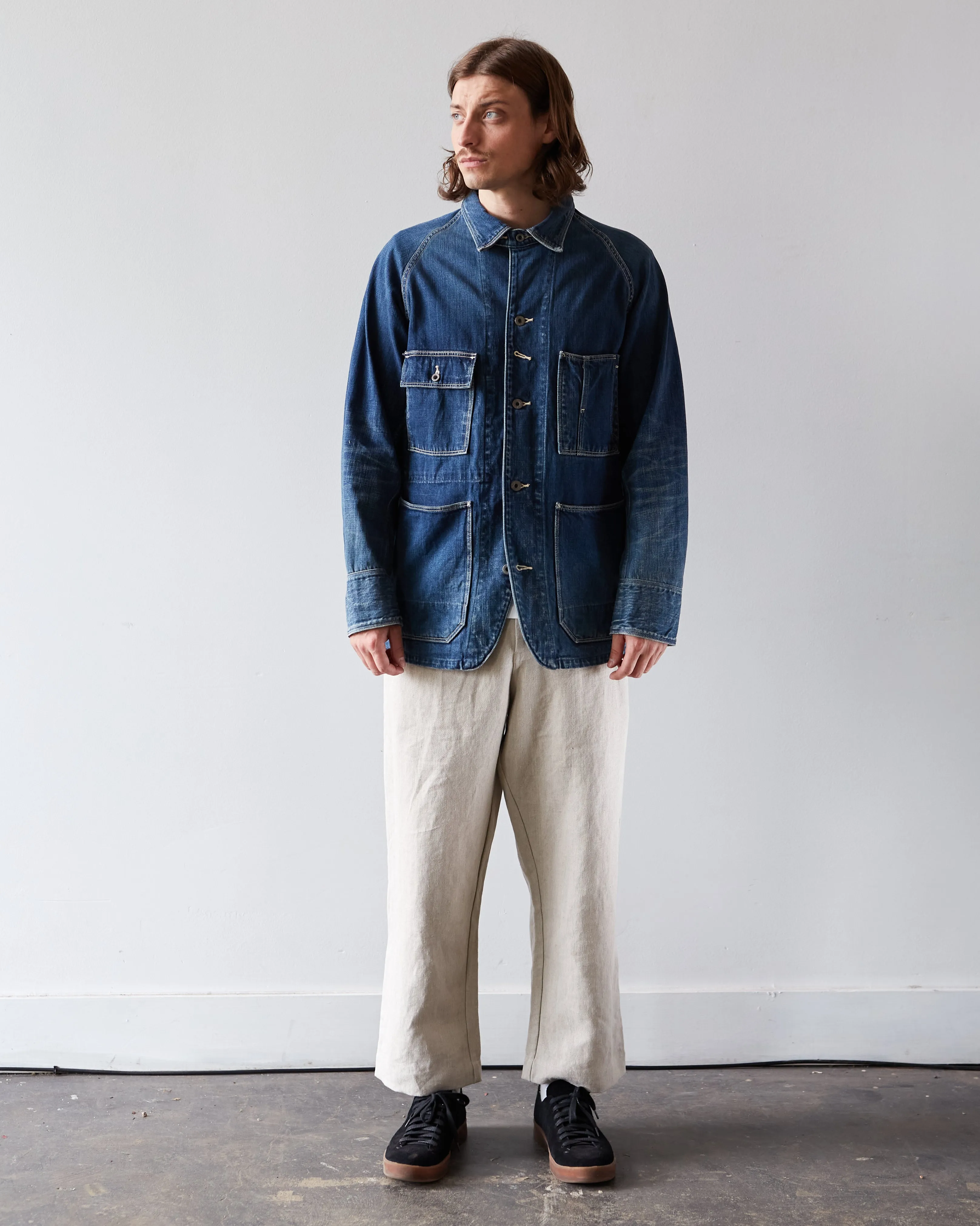 Kapital 12oz Denim Cactus Coverall, Indigo (Dark)