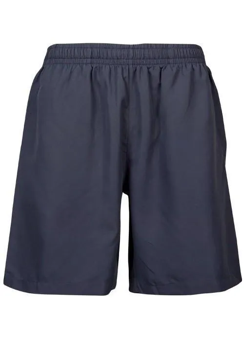 Kids Pongee Sports Shorts - Navy