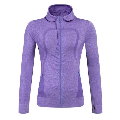 Long Sleeves Yoga Hooded Coat