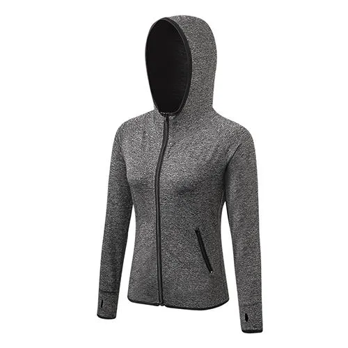 Long Sleeves Yoga Hooded Coat