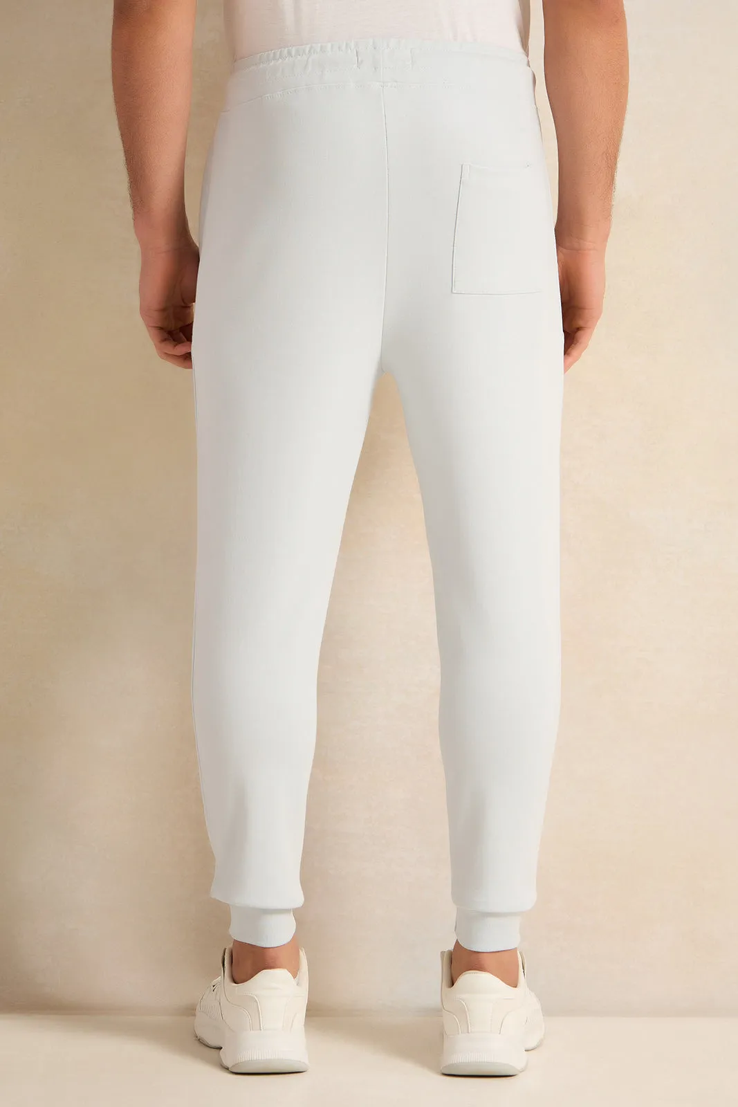 Men White Active Pants