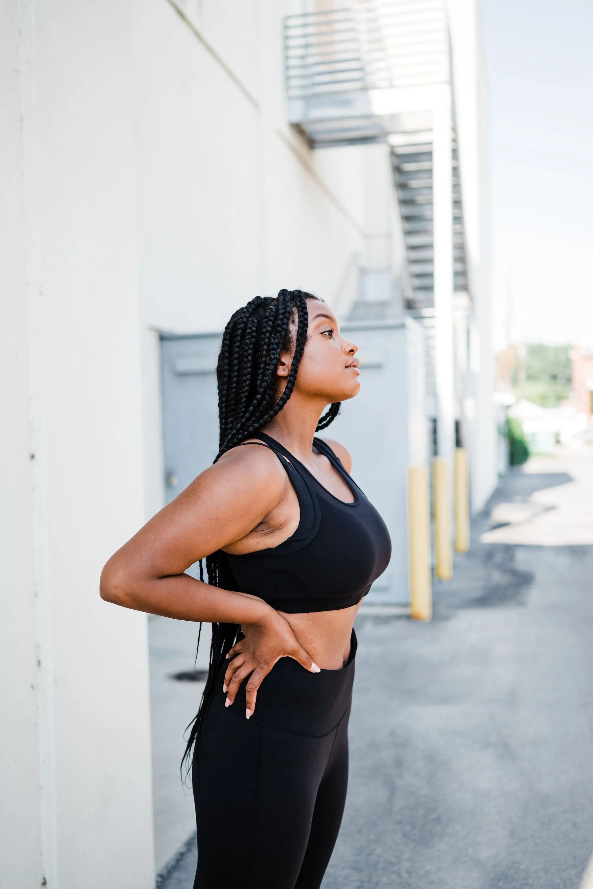 Mesh Overlay Sports Bra