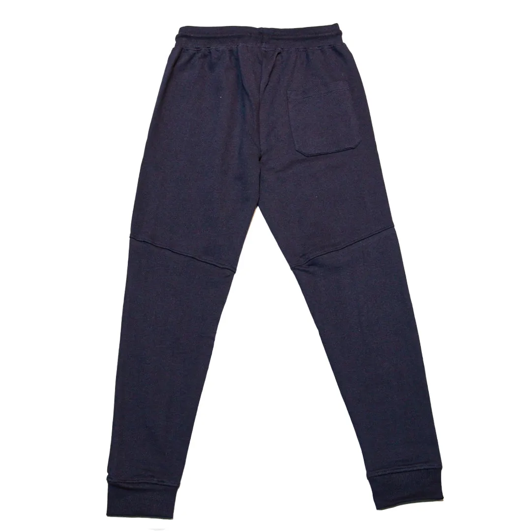 Navy Emboss Active Pants