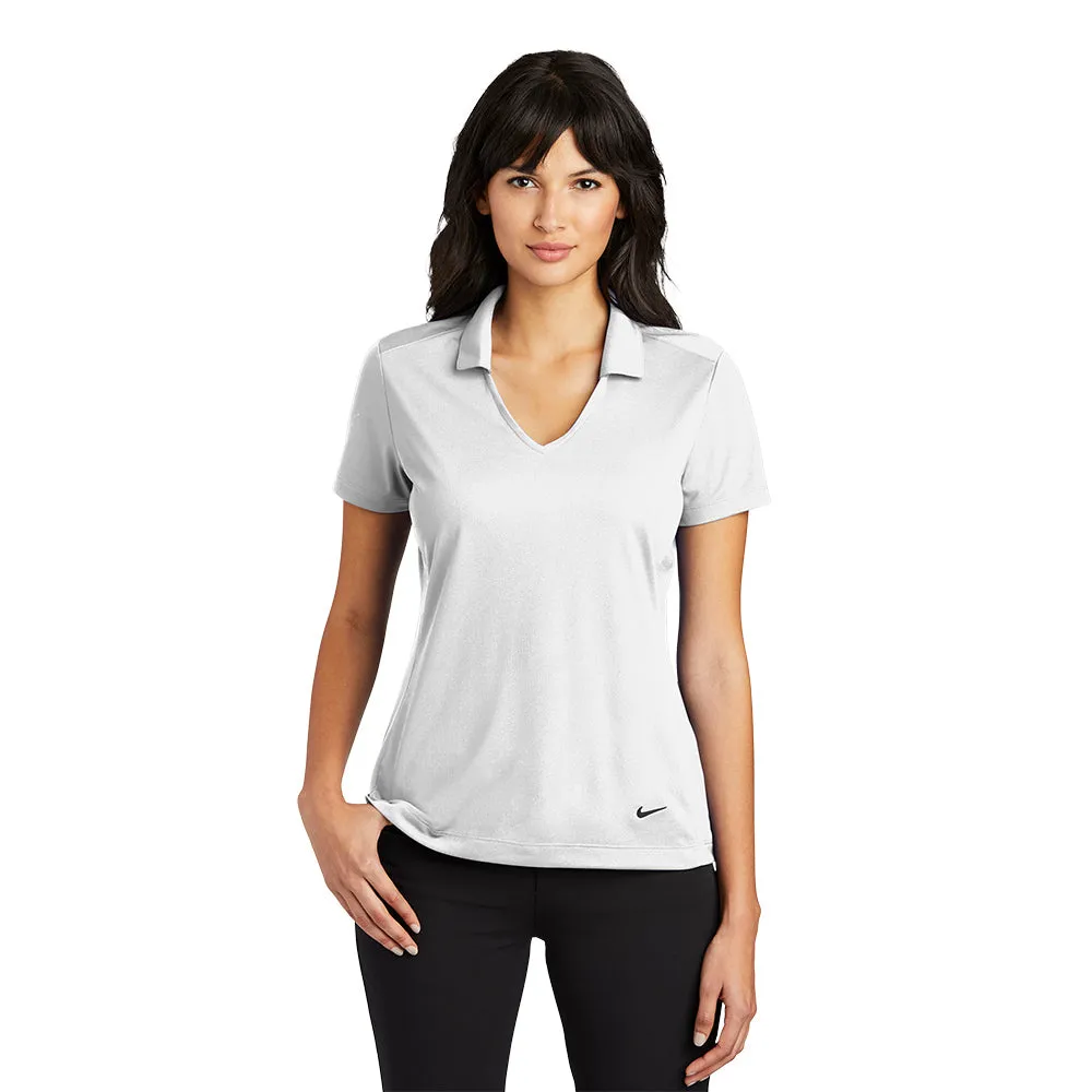 Nike Women Dri-FIT Vertical Mesh Polo - White