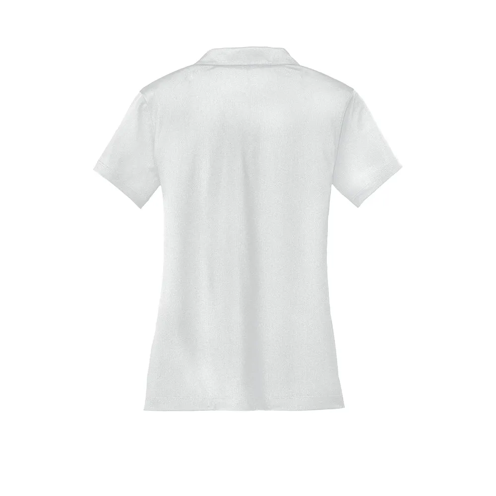 Nike Women Dri-FIT Vertical Mesh Polo - White